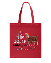 Load image into Gallery viewer, Jolly Cat Christmas Gift For Cat Lovers Basketweave Tote Bag