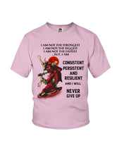 Load image into Gallery viewer, Samurai Consistent Persistent Resilient Quote T-Shirt Youth Tee