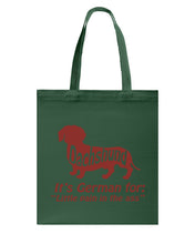Load image into Gallery viewer, Dachshund German Shirt For Dachshunds Dog Lovers Basketweave Tote Bag