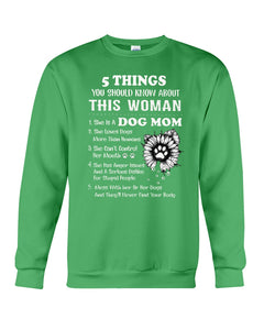 Dog Mom Gift For Dog Lovers Black Quote T-Shirt Sweatshirt