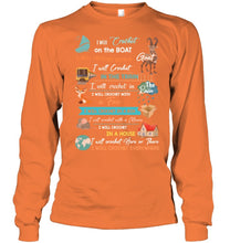 Load image into Gallery viewer, Crocheting Everywhere Black Quote T-Shirt Unisex Long Sleeve