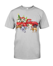 Load image into Gallery viewer, Merry Christmas In Town Cow Lovers Gift For Farmers Guys Tee