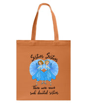 Load image into Gallery viewer, Sisters Sisters Fairy Tale Gift For Girls T-Shirt Basketweave Tote Bag