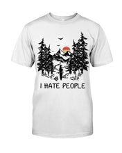 Load image into Gallery viewer, I Hate People Printing T-Shirt Guys Tee