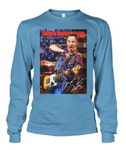 Load image into Gallery viewer, Bruce Springteen Gift For Guitar Fans Black T-Shirt Unisex Long Sleeve