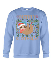 Load image into Gallery viewer, Merry Slothmas Christmas Gift For Kids Family Gift T-Shirt Sweatshirt