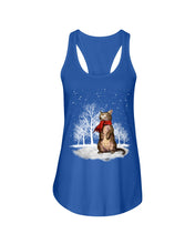 Load image into Gallery viewer, Merry Christmas - Bear Ladies Flowy Tank