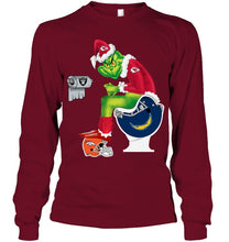 Load image into Gallery viewer, Funny Grinch Kansas Chief Christmas Gift Tee Unisex Long Sleeve