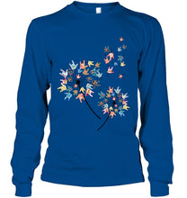 Load image into Gallery viewer, Sign Language - Dandelion Custom T-Shirt Unisex Long Sleeve