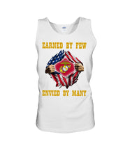 Load image into Gallery viewer, Earned By Few Envied By Many Black T-Shirt Unisex Tank Top