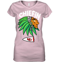Load image into Gallery viewer, Chiefin Kansas City Chiefs Gift For Fans T-Shirt Ladies V-Neck