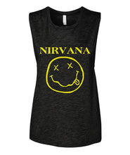 Load image into Gallery viewer, Nirvana Mashup T-Shirts Ladies Flowy Tank