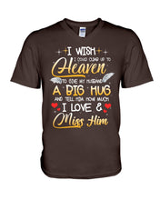Load image into Gallery viewer, Climb Up To Heaven My Husbabd Guys V-Neck