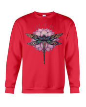 Load image into Gallery viewer, Let It Be Dragonfly Lotus Sweatshirt