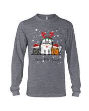 Load image into Gallery viewer, Merry Fluffmas Cute Cats Gift For Cat Lovers Unisex Long Sleeve