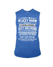Load image into Gallery viewer, Lucky Man Have Sexy Girlfriend Gift For Couple Tee Unisex Long Sleeve