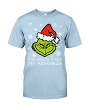 Load image into Gallery viewer, The Grinch Stole My Pancreas Guys Tee