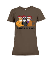 Load image into Gallery viewer, Santa Claws Funny Gift Christmas Gift For Cat Lovers Ladies Tee