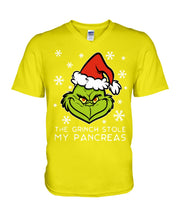 Load image into Gallery viewer, The Grinch Stole My Pancreas Guys V-Neck