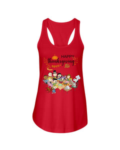 Snoopy Happy Thanksgiving T-Shirt Ladies Flowy Tank