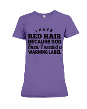 Load image into Gallery viewer, Great Gift For Redhead Grandma Ladies Tee