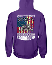 Load image into Gallery viewer, Never Underestimate A Grandpa Black T-Shirt Hoodie