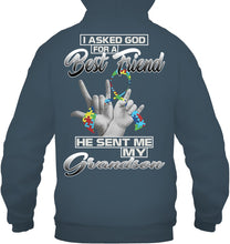 Load image into Gallery viewer, Autism Grandson Family Custom T-Shirt Hoodie