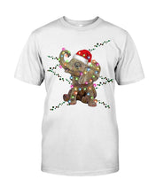 Load image into Gallery viewer, Elephant Color Light Christmas Gift Tee Guys Tee