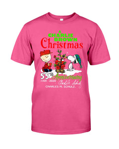 55Th Anniversary A Charlie Brown Christmas Black T-Shirt Guys Tee