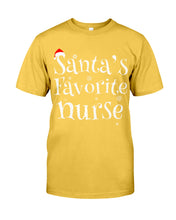 Load image into Gallery viewer, Santa's Favorite Nurse Guys Tee