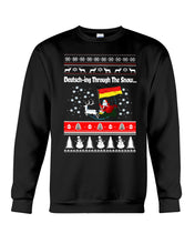 Load image into Gallery viewer, Deutsching Through The Snow German Christmas Funny Tee Sweatshirt