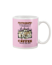 Load image into Gallery viewer, Solve Most Problems Camera Map Photography T-Shirt Mug