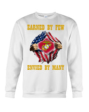 Load image into Gallery viewer, Earned By Few Envied By Many Black T-Shirt Sweatshirt