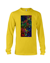 Load image into Gallery viewer, Hummingbird Cosmic Light Color Black T-Shirt Unisex Long Sleeve