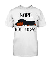 Load image into Gallery viewer, Nope Dachshund Not Today Ladies Flowy Tank