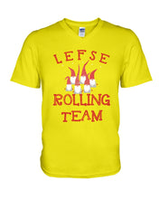 Load image into Gallery viewer, Lefse Rolling Team Cute Tee Guys V-Neck