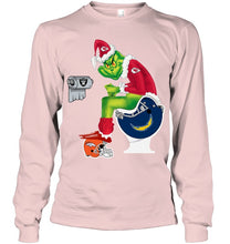 Load image into Gallery viewer, Funny Grinch Kansas Chief Christmas Gift Tee Unisex Long Sleeve