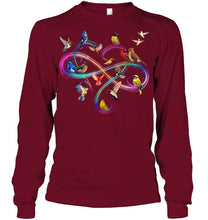 Load image into Gallery viewer, Bird Colorful Infinity Sign Unisex Long Sleeve