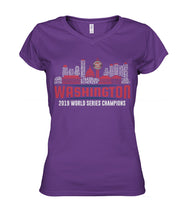 Load image into Gallery viewer, Washington 2019 World Series Champions Ladies V-Neck
