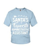 Load image into Gallery viewer, Santa Favorite Assistant Funny Christmas Gift Shirt Youth Tee