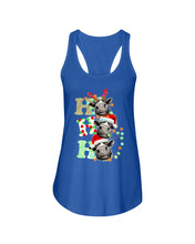 Load image into Gallery viewer, Funny Cows Ho Ho Ho Christmas Gift For Cow Lovers Ladies Flowy Tank