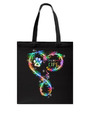 Load image into Gallery viewer, Dog Mom Life Black T-Shirt Basketweave Tote Bag