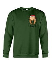 Load image into Gallery viewer, Pocket Slothmas Christmas Gift Funny T-Shirt Sweatshirt