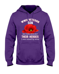 Wwii Veteran Son Gift For Veterab Mom Hoodie