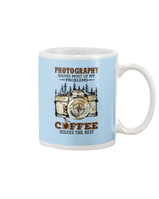 Load image into Gallery viewer, Solve Most Problems Camera Map Photography T-Shirt Mug