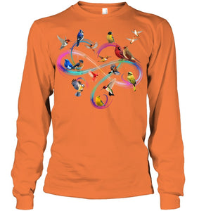 Bird Colorful Infinity Sign Unisex Long Sleeve