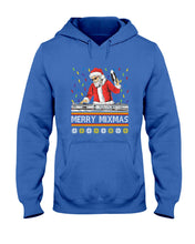 Load image into Gallery viewer, Merry Mixmas - Santa Claus Dj Funny Christmas Gift Hoodie