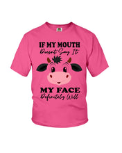 Load image into Gallery viewer, Cute Cow T-Shirt For Cow Lovers Youth Tee