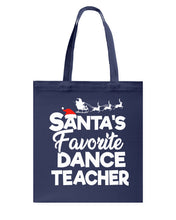 Load image into Gallery viewer, Santa Dance Teacher Christmas Shirt Basketweave Tote Bag