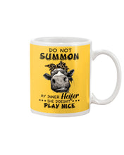 Load image into Gallery viewer, My Inner Heifer Doesn&#39;t Play Nice Funny Quote T-Shirt Mug